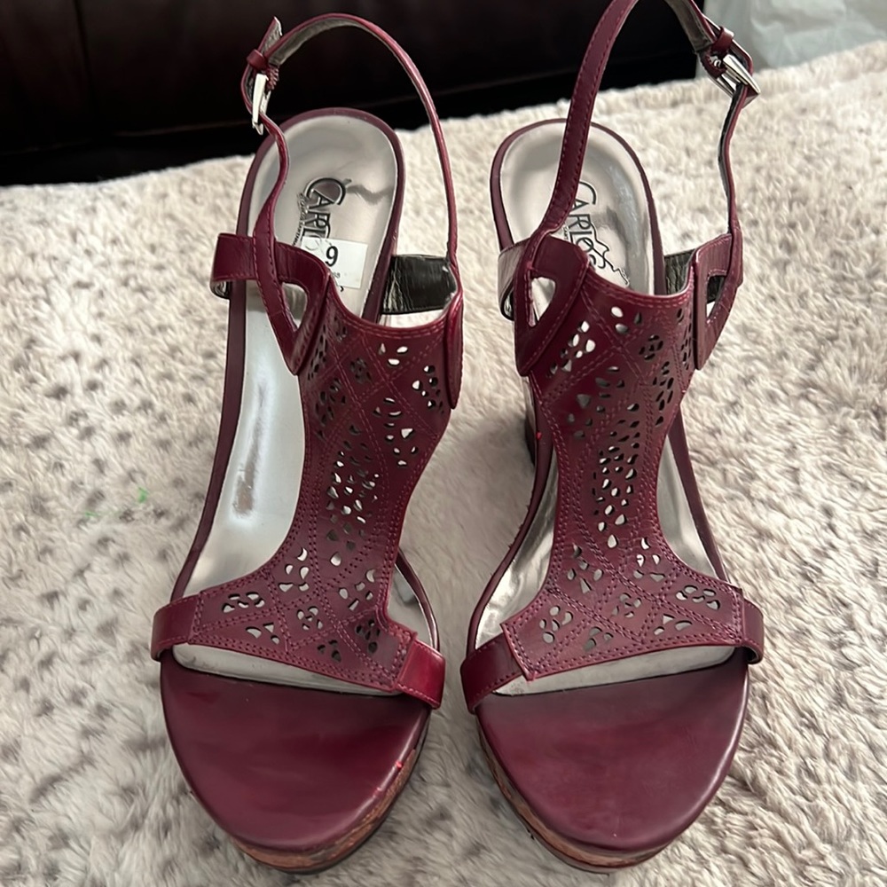 Carlos By Carlos Santana, Size 9, Color Burgundy, - image 1
